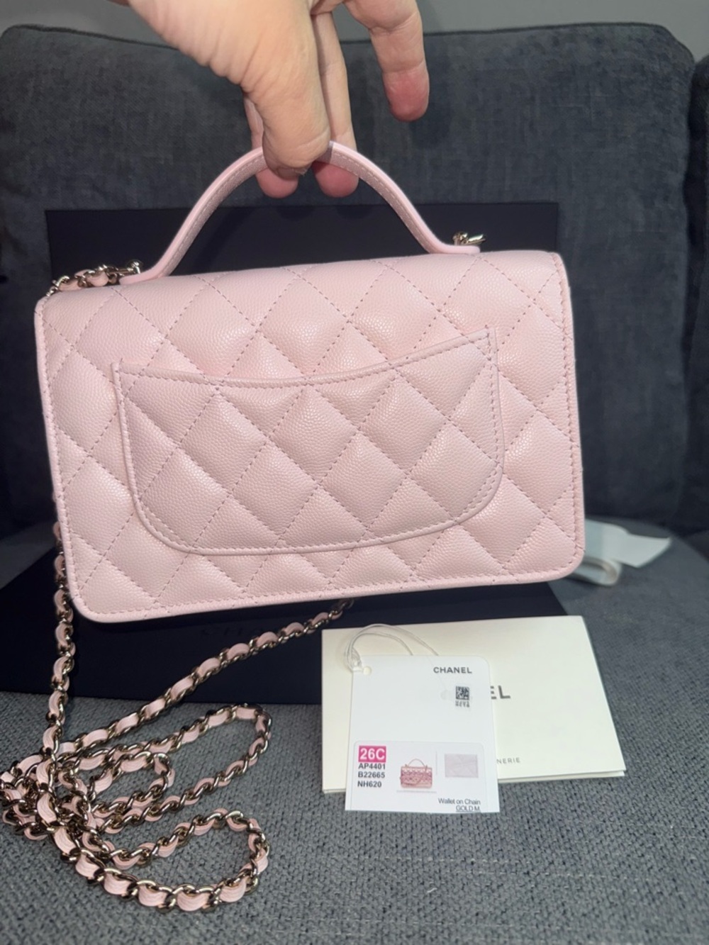 CHANEL new Trendy top handle wallet on chain bag - Picture 6 of 13